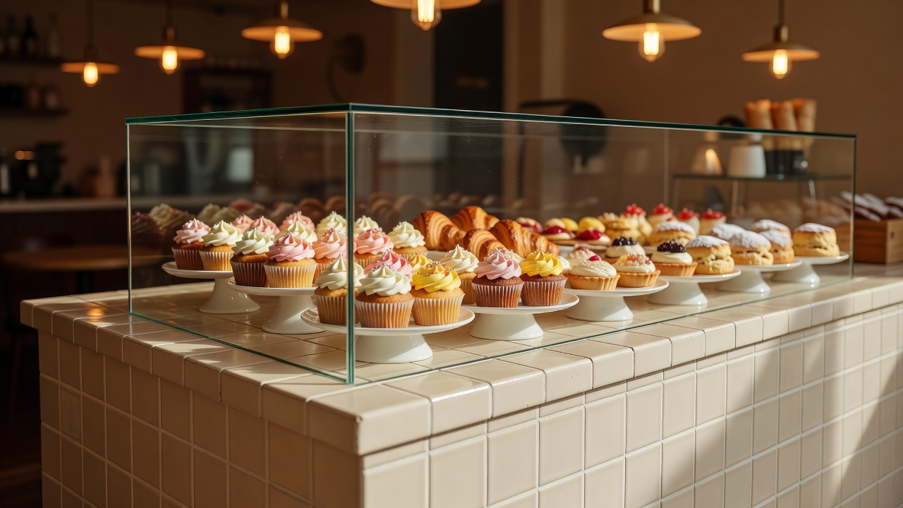 Concept image of a bakery counter